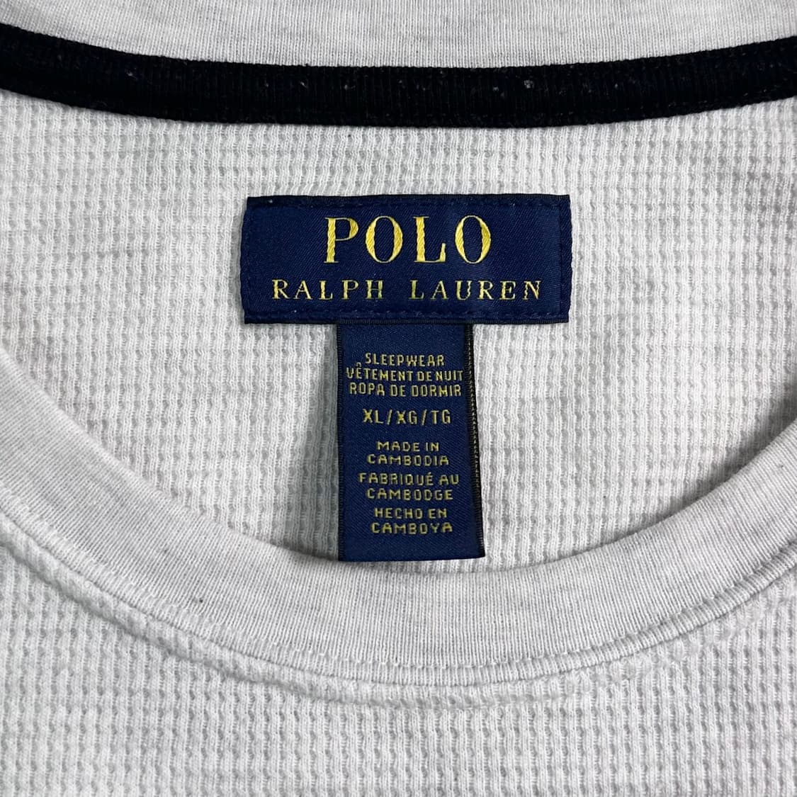 폴로 랄프로렌 라이트그레이 와플티 상품이미지5