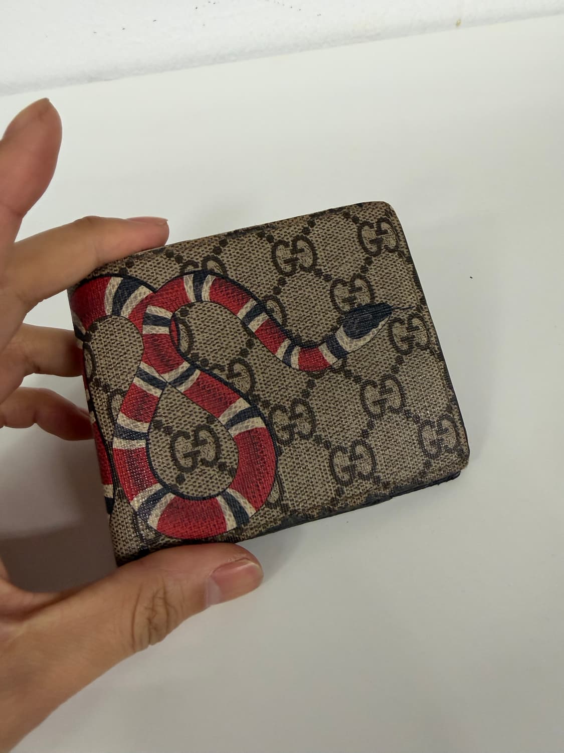 정품) 구찌 GG 스네이크 반지갑  상품이미지1