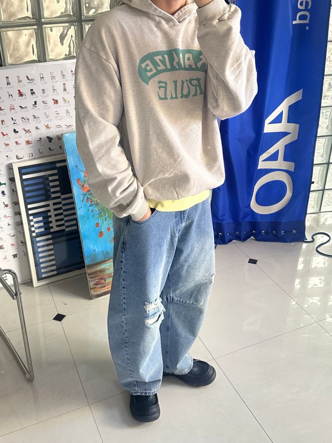 CURVED DENIM PANTS 데님 팬츠 상품이미지3