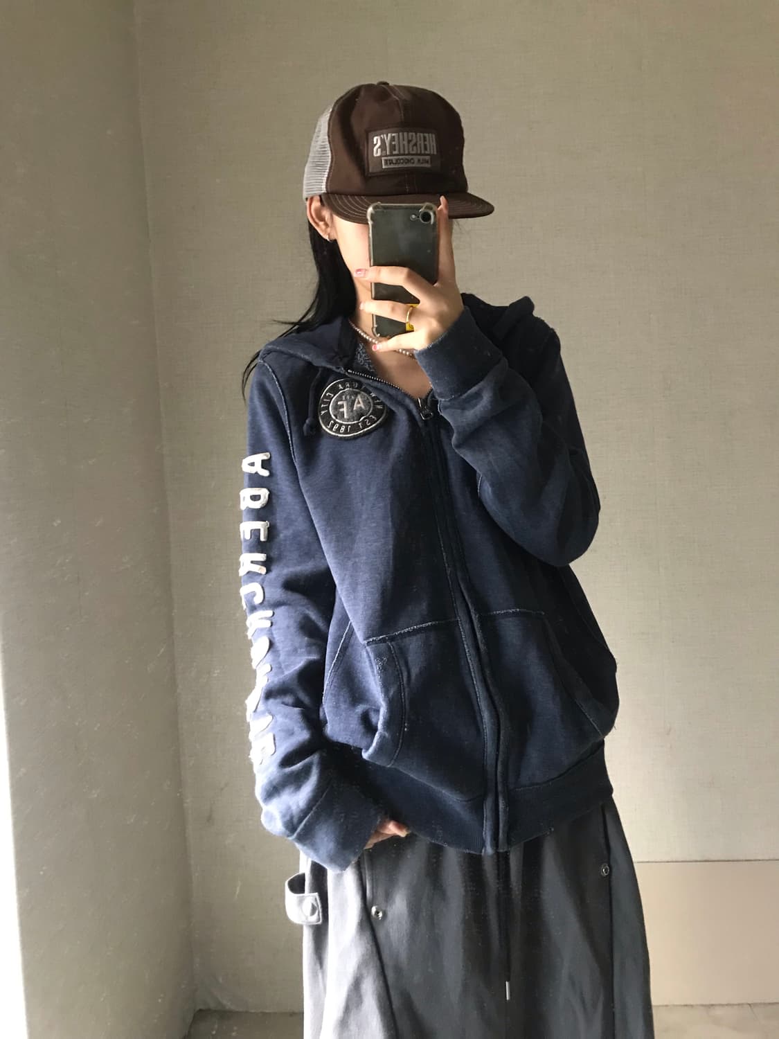 아베크롬비 네이비 후드집업 상품이미지1