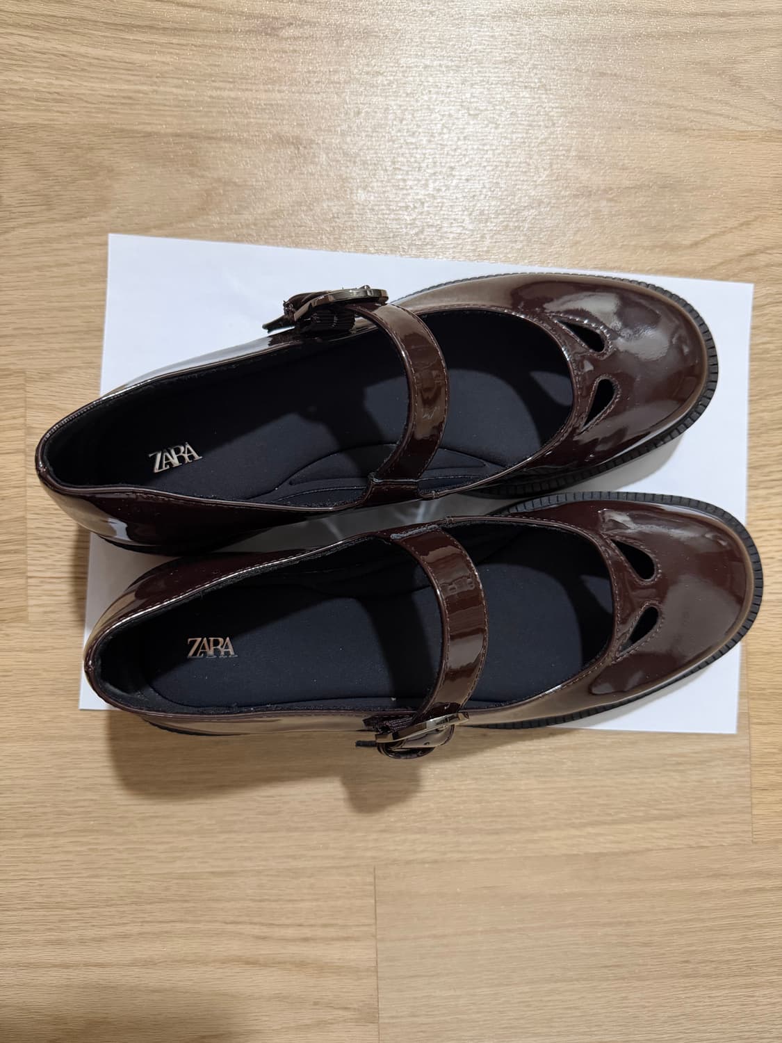 자라 플랫폼 메르세데스 슈즈, 버건디 레드 상품이미지2