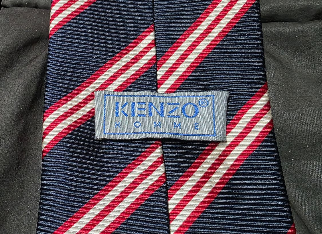 [정품] 겐조 옴므 로고 자수 실크 넥타이 (이탈리아제) 상품이미지8