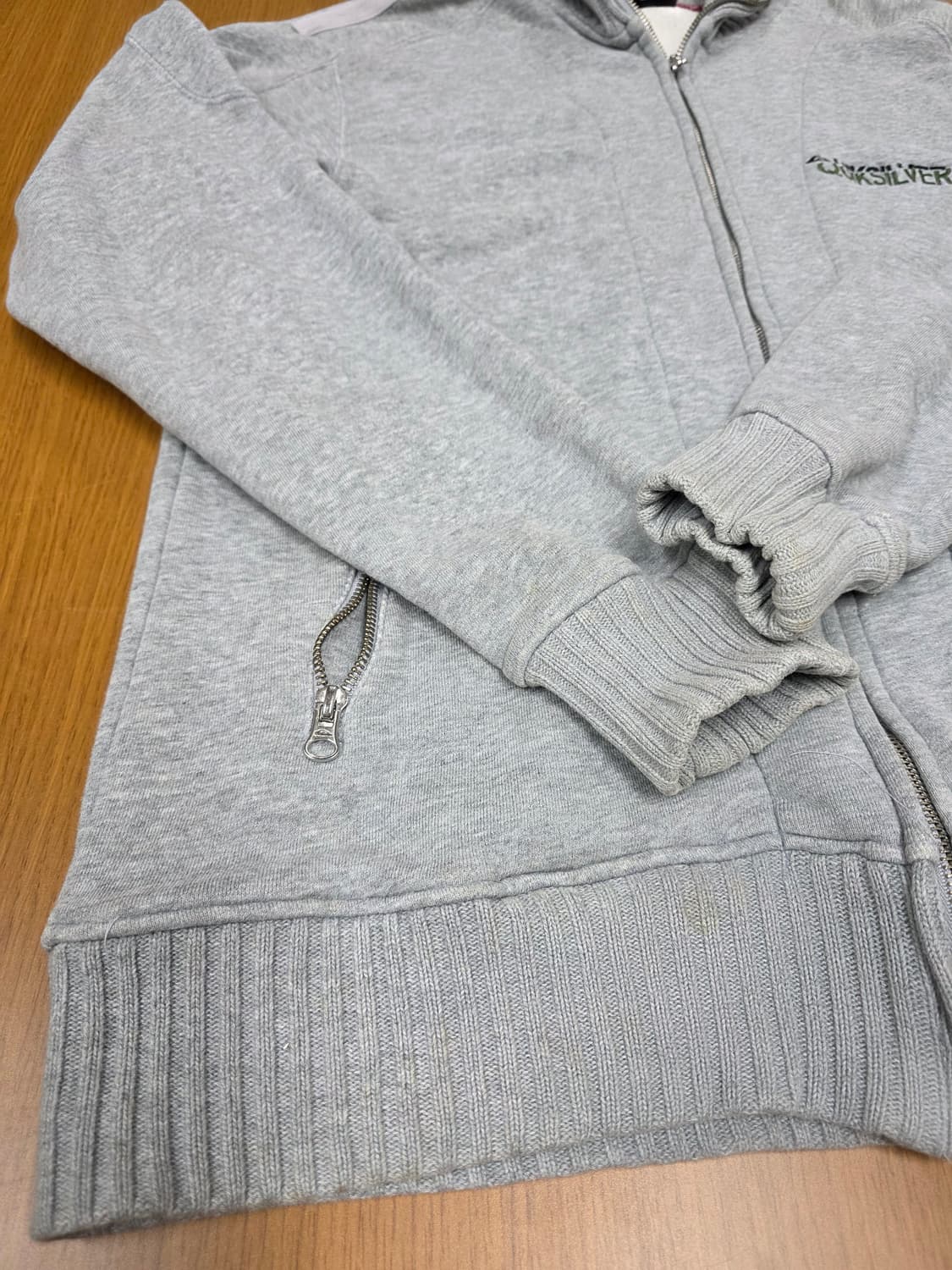 퀵실버 00s 올드스쿨 코튼 집업 자켓 트랙 자켓 L 상품이미지5