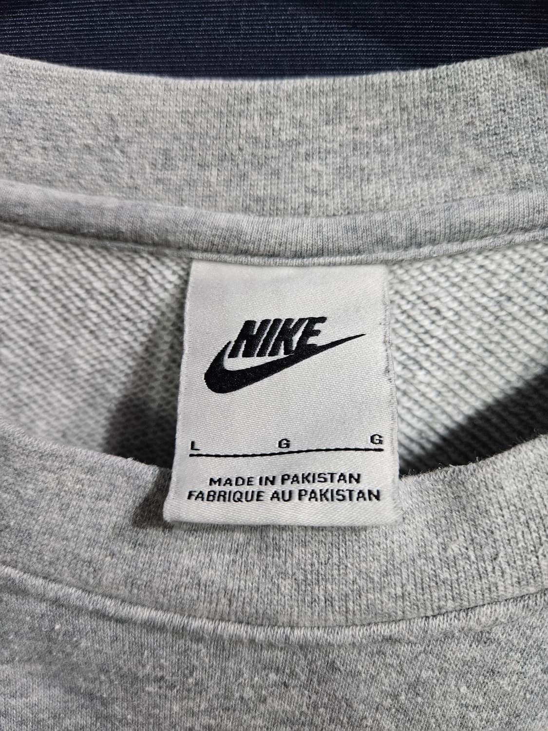 나이키 자수 그레이 남성 100 맨투맨  상품이미지3