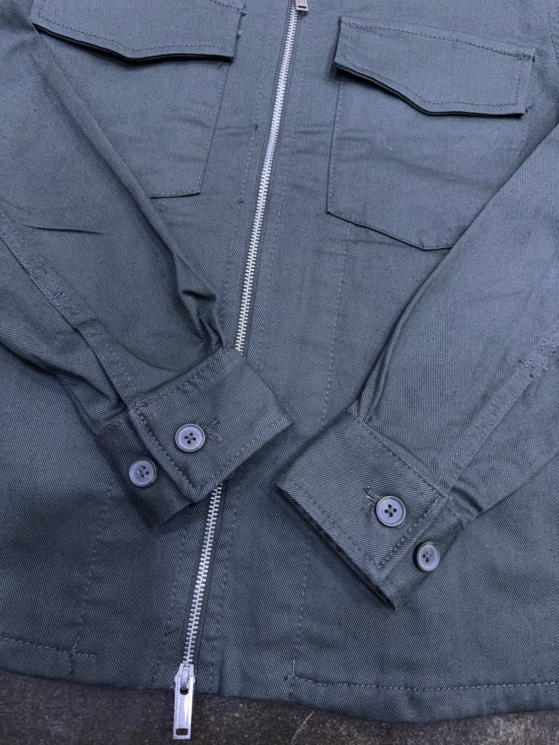 자라 워크자켓 셔츠 자켓 2way 집업자켓 올리브 S 상품이미지5