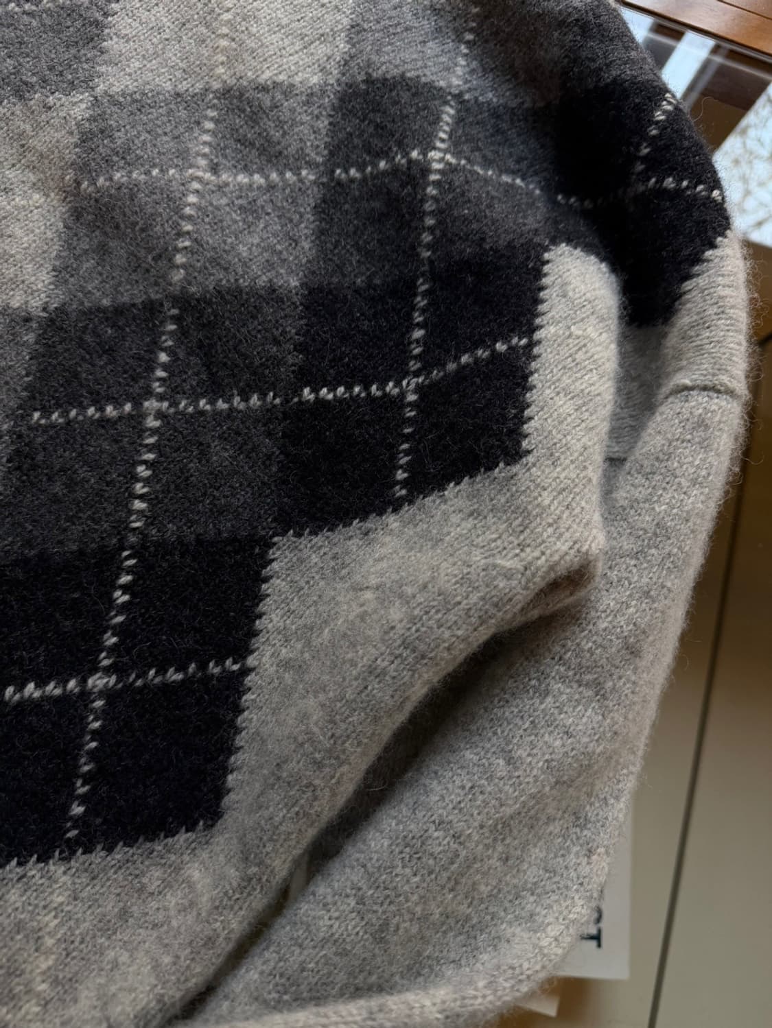 리젠트 스트릿 아가일 니트 슬림100 상품이미지8