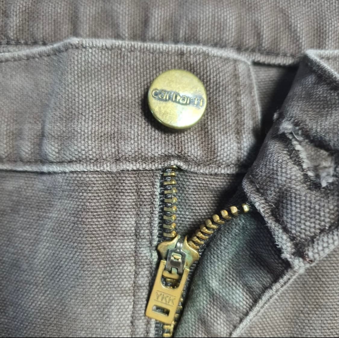 [44]칼하트 B136 DKB 다크 브라운 헤비 덕 캔버스 더블니 팬츠 상품이미지7