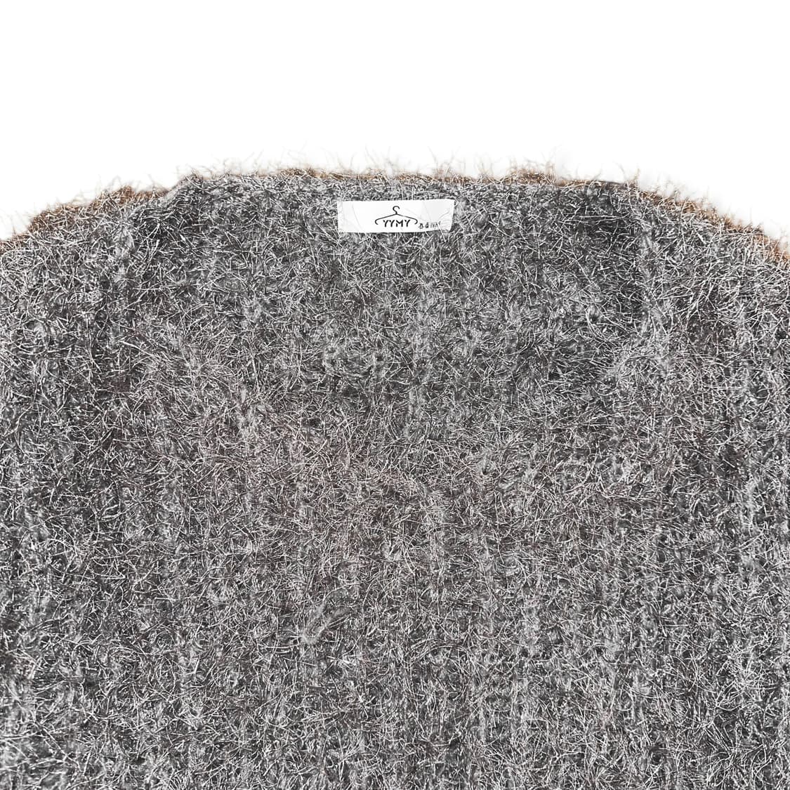 Glitter Detail Fur Crop Sweatshirt 상품이미지3