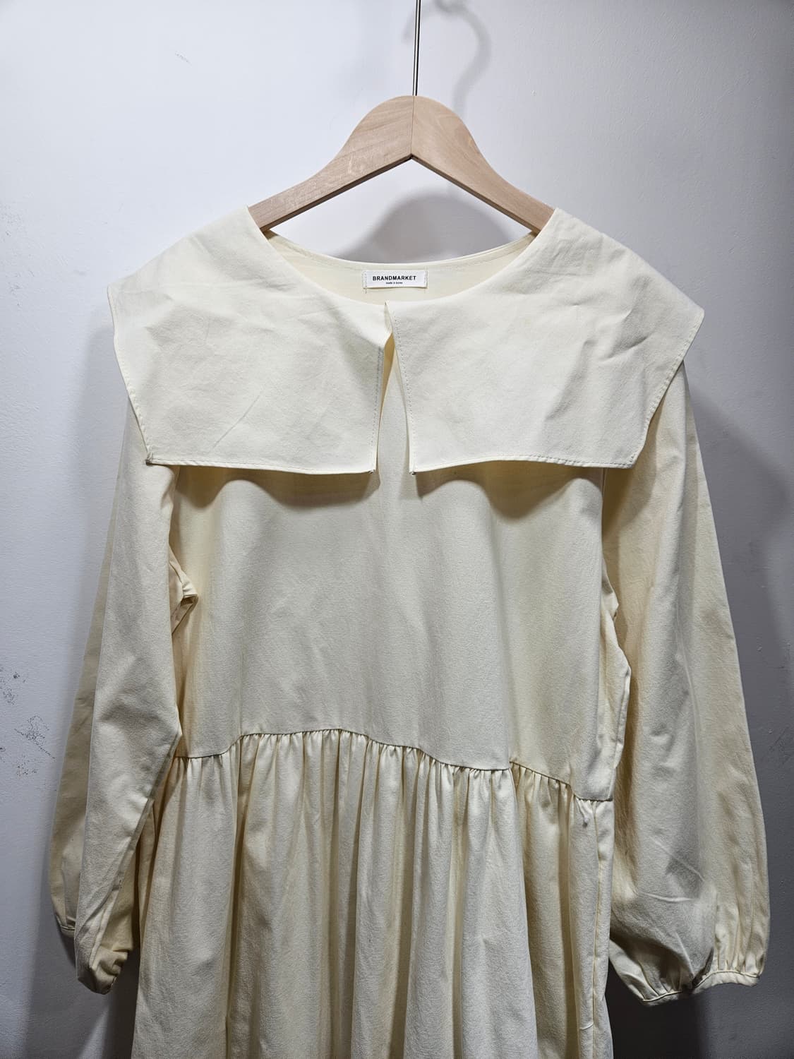 테일러 카라 롱 원피스 아이보리 [새상품] 상품이미지2