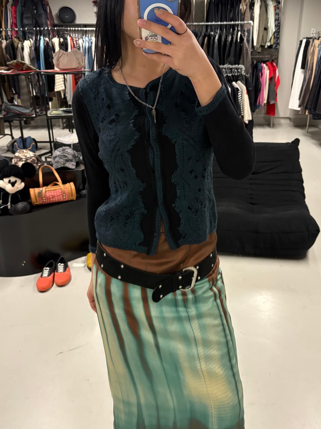 HIROKO BIS distressed cardigan 상품이미지1