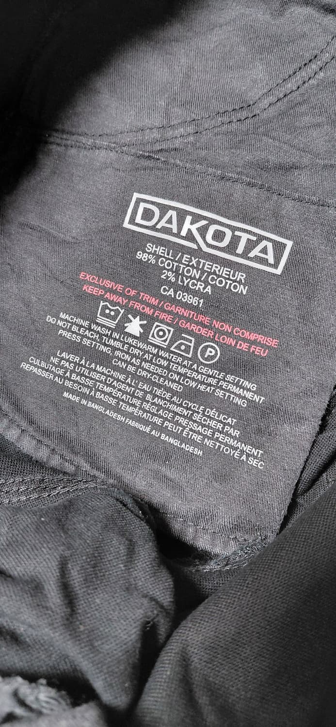 Dakota 남성 블랙 카고 워크 팬츠 36 (반택포함) 상품이미지6