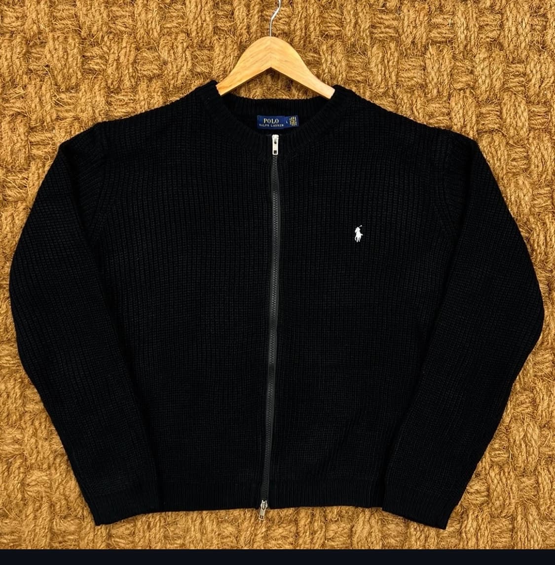 폴로 랄프로렌 니트 집업 가디건 블랙 상품이미지2