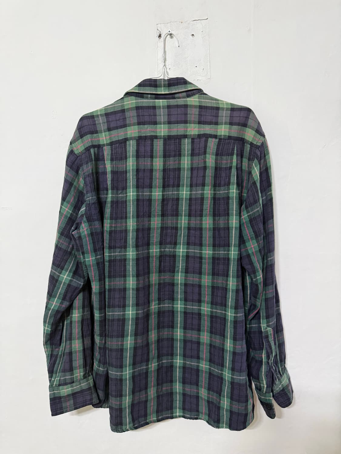 Vintage Authentic Shirt Flannel 체크 셔츠 퍼플 상품이미지3