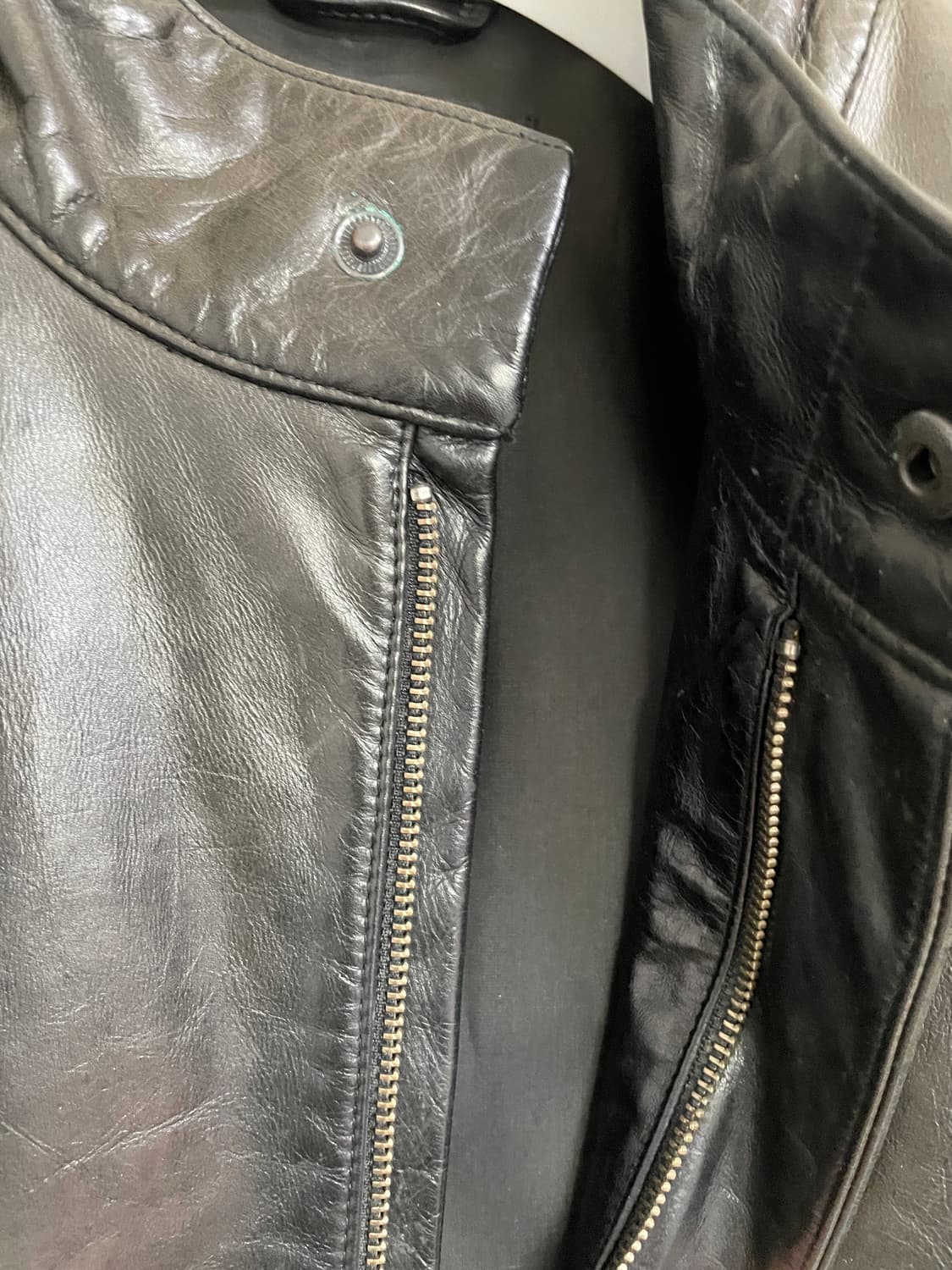 [VINTAGE] 썬페이딩 레더 자켓 상품이미지3