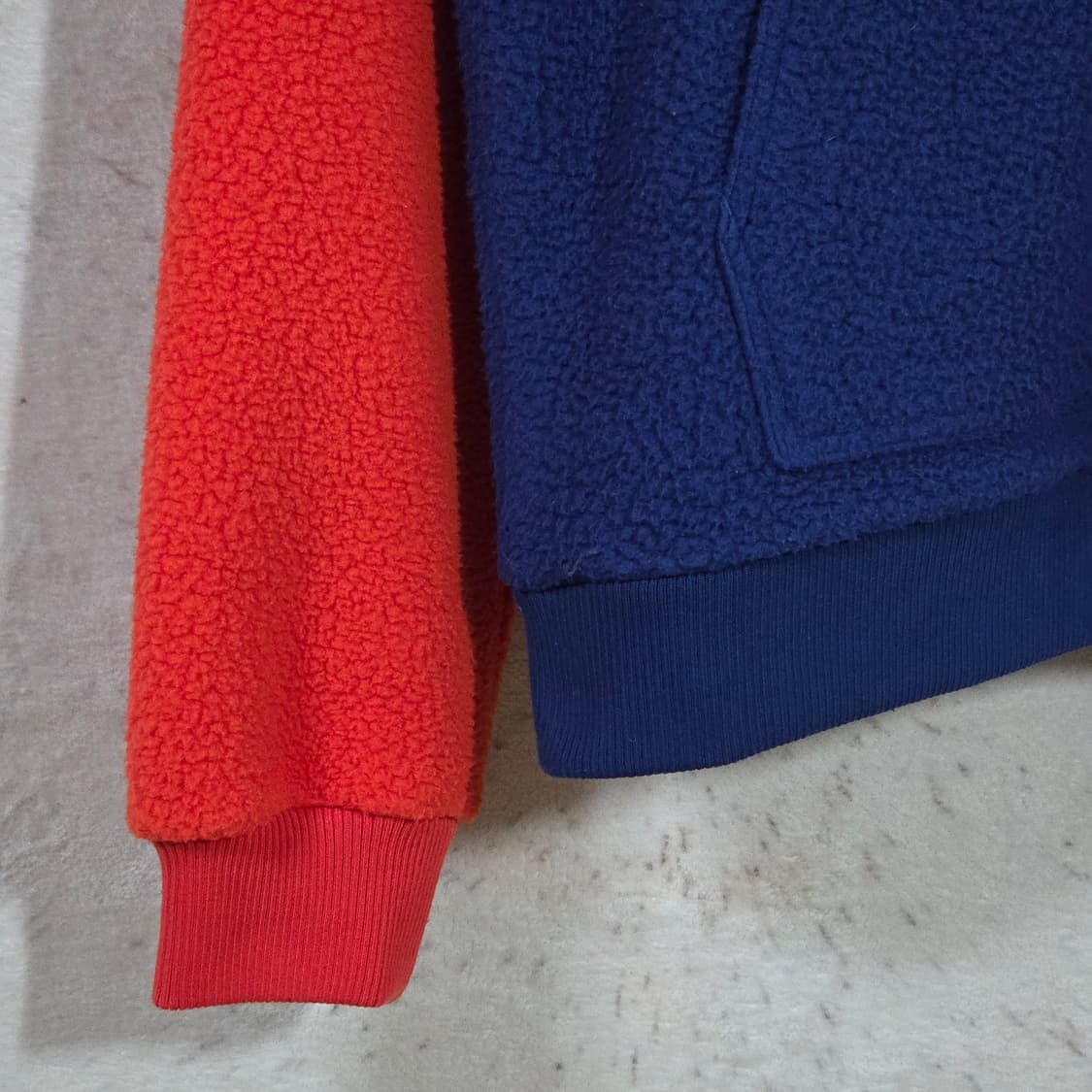 카파 올드스쿨 배색 반집업 후드 후리스 상품이미지4