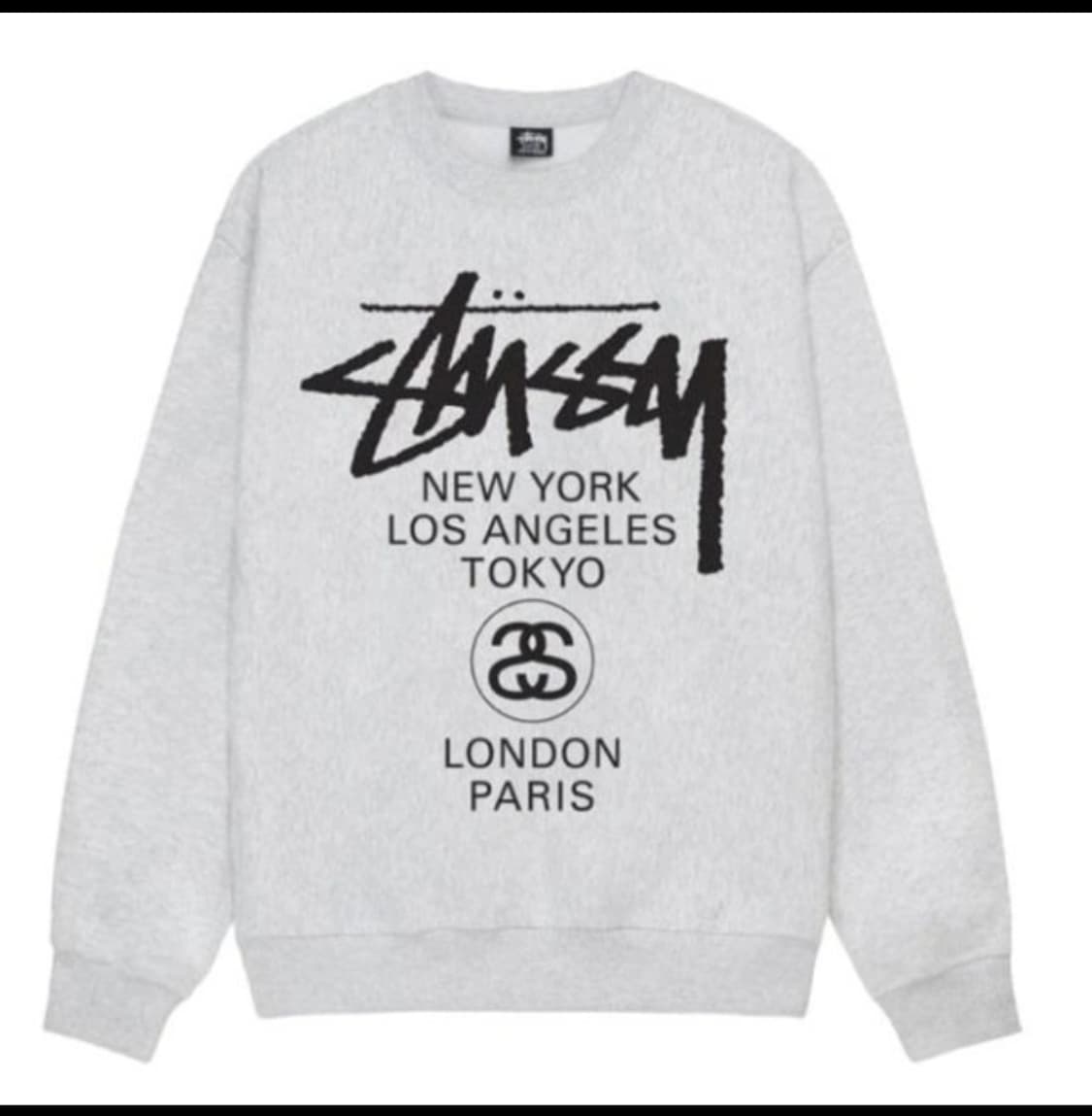 정품)스투시 월드투어맨투맨 L 상품이미지1