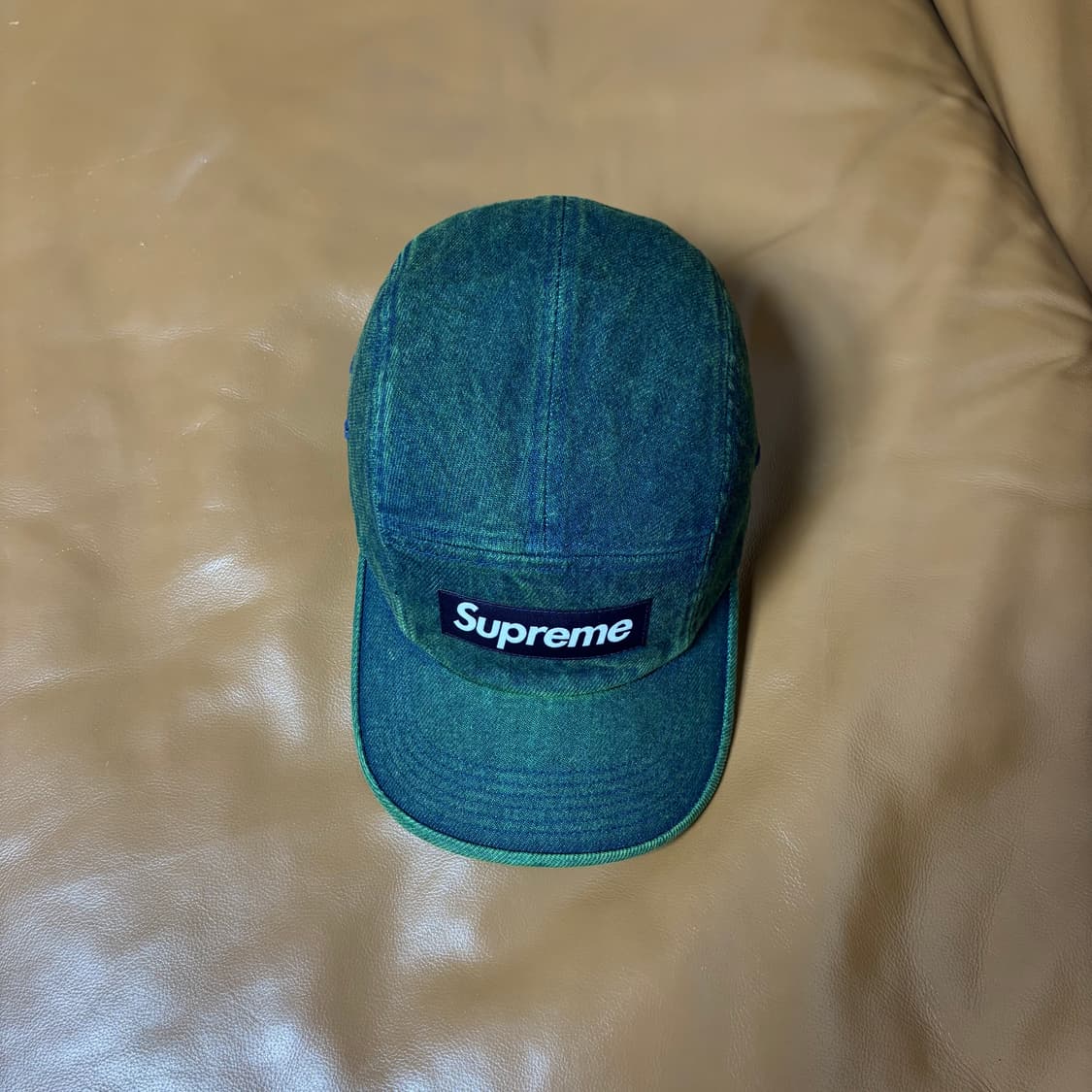 Supreme 슈프림 23ss 오버다이드 데님 그린 캠프캡 모자 상품이미지5