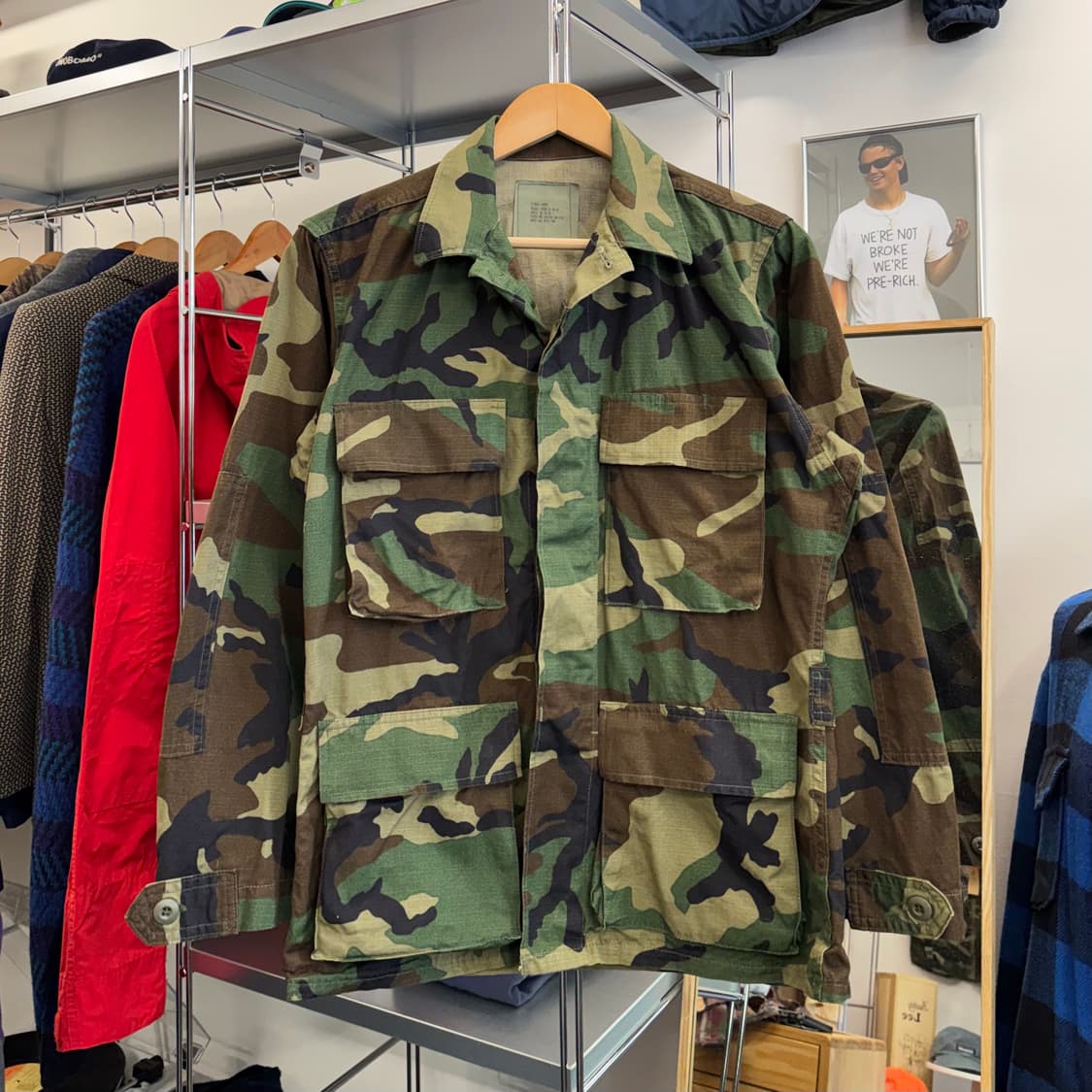 US Army 미군 우드랜드 카모 셔츠 자켓 (S)   상품이미지1