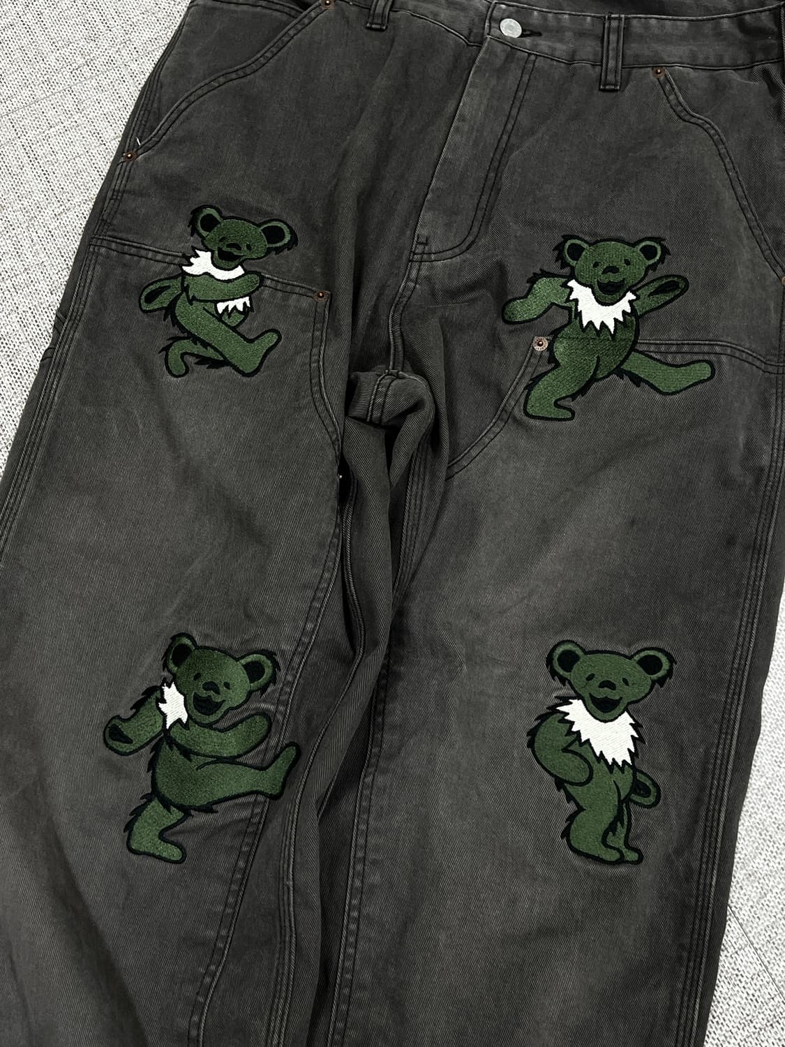 디스이즈네버댓 그레이트풀데드 댄싱베어 더블니 팬츠 L 상품이미지1