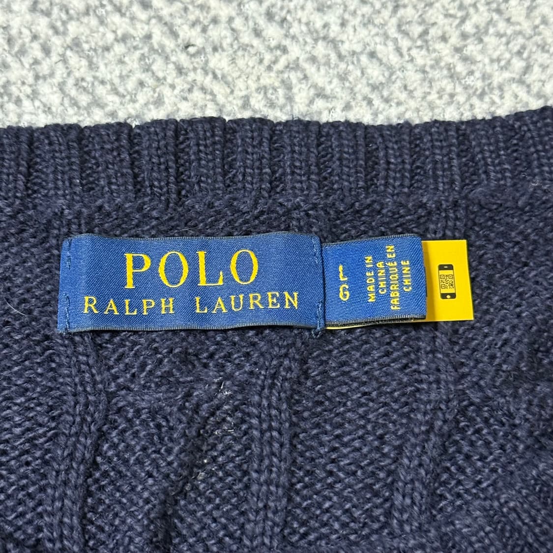 [정품 QR] 폴로 랄프로렌 꽈배기 니트 네이비 상품이미지7