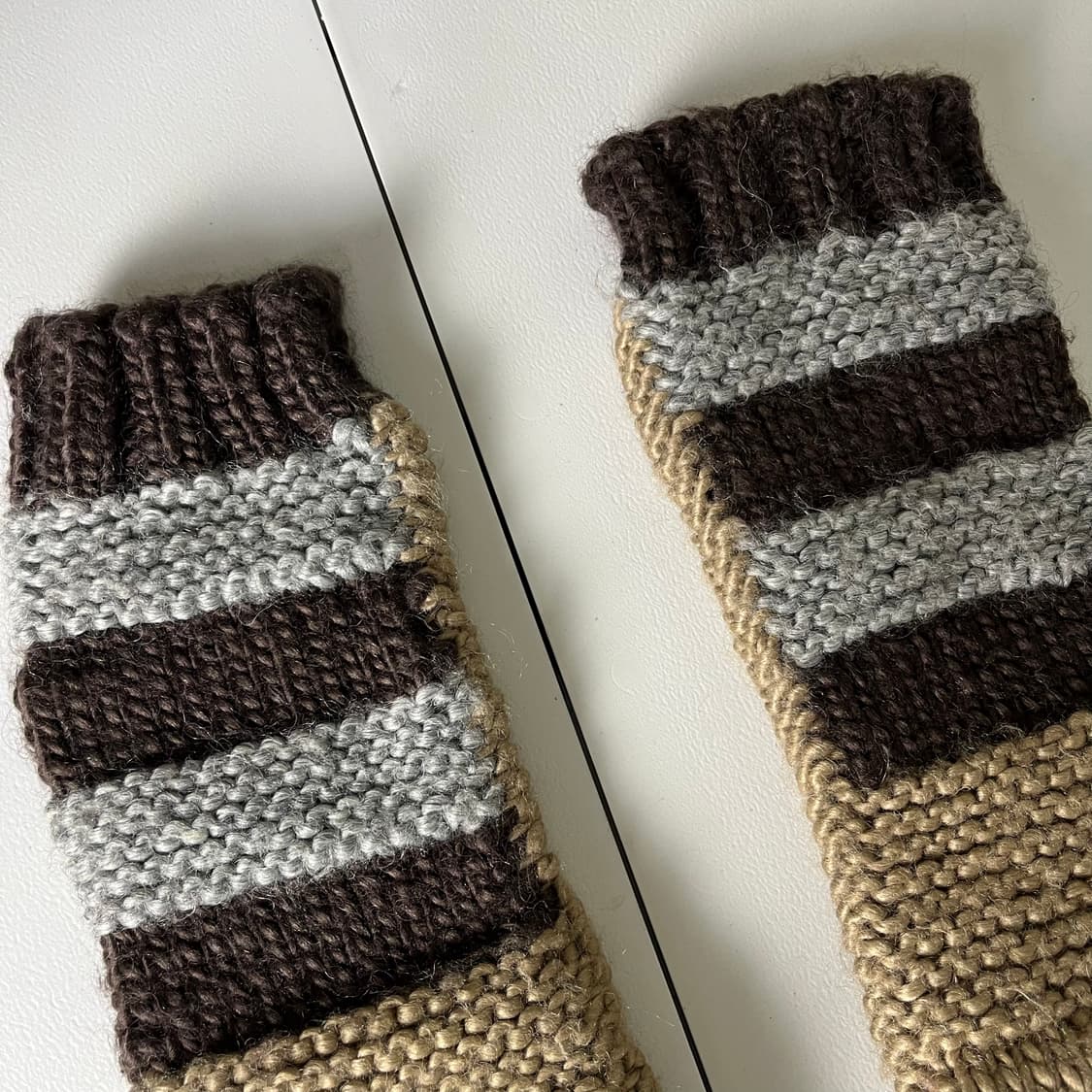 [JPN] 빈티지 재팬 핸드메이드 뜨개 롱 장갑 상품이미지4