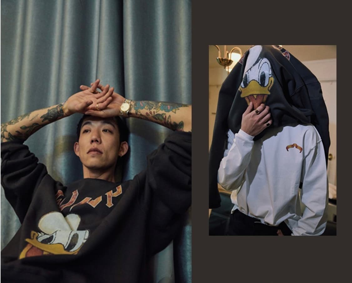 [새상품] 오디너리피플 도날드덕 맨투맨 상품이미지3