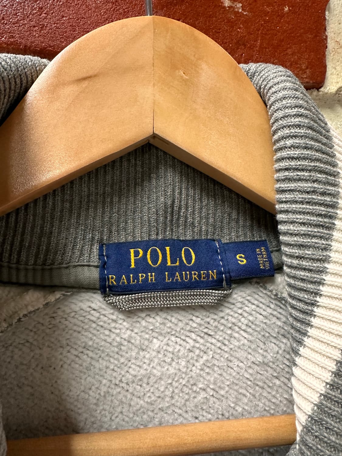 (S)폴로 P로고 코튼 바시티 자켓 상품이미지4