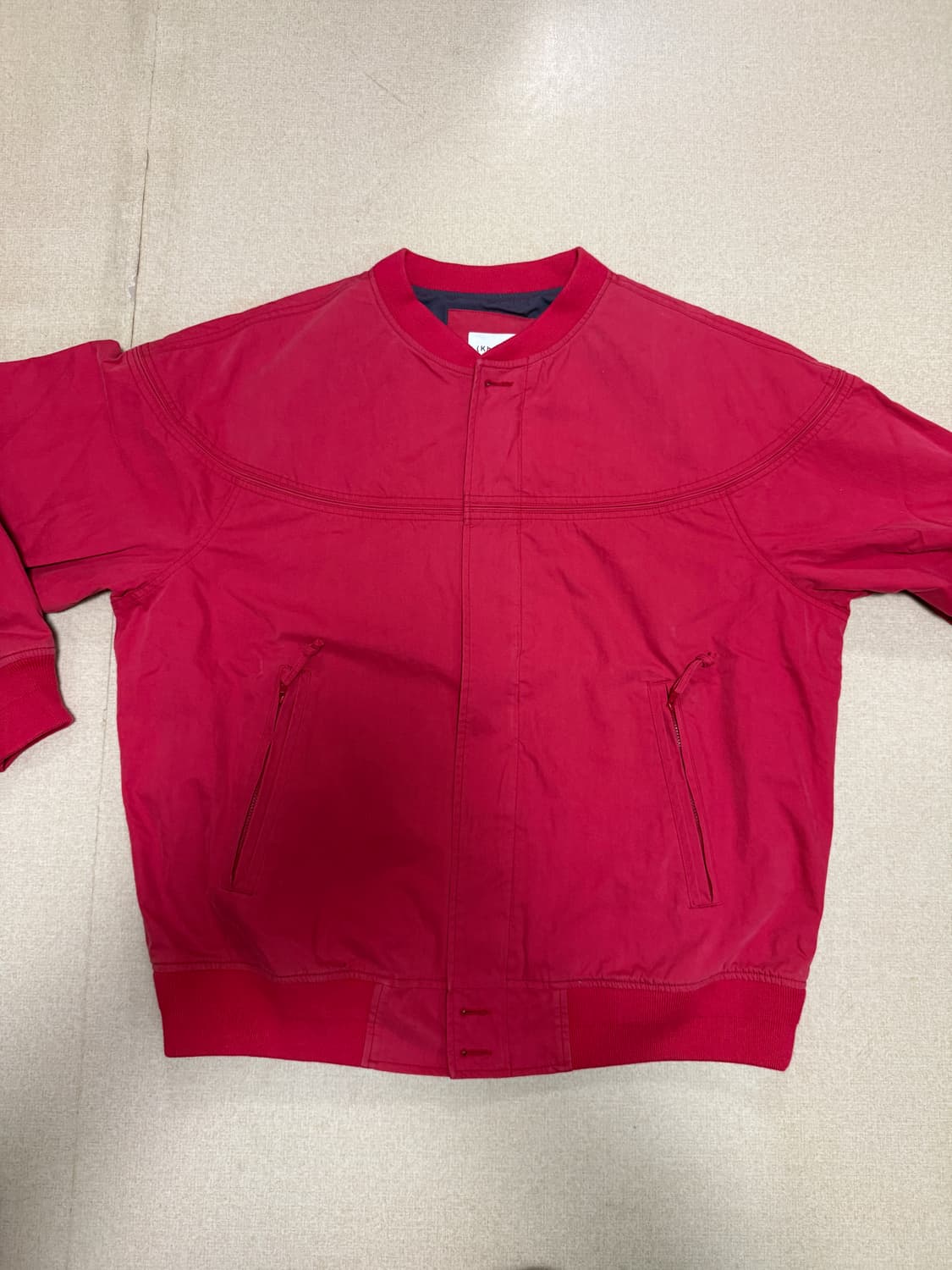 Khakis, 카키스 Washed Derby Jacket Red, L 상품이미지1