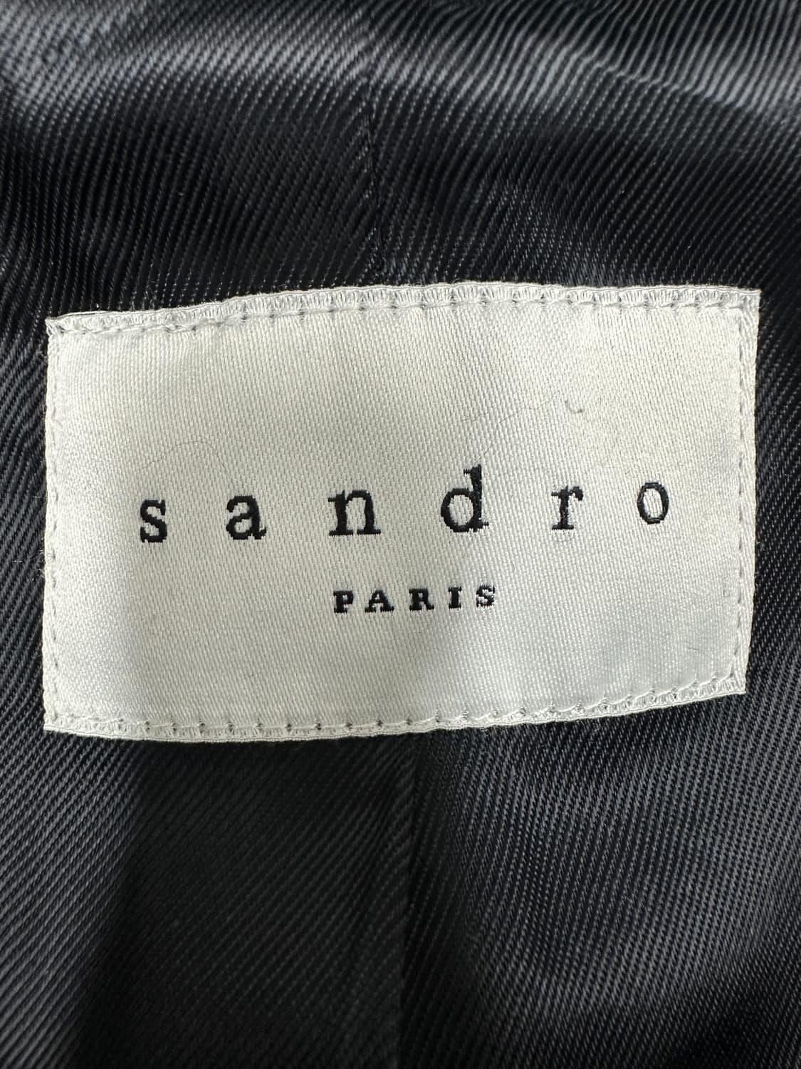 산드로 레더 트리밍 코트 상품이미지4