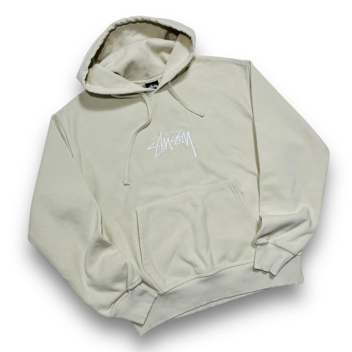 스투시 스탁 화이트 자수 로고 스트릿 후디 상품이미지3