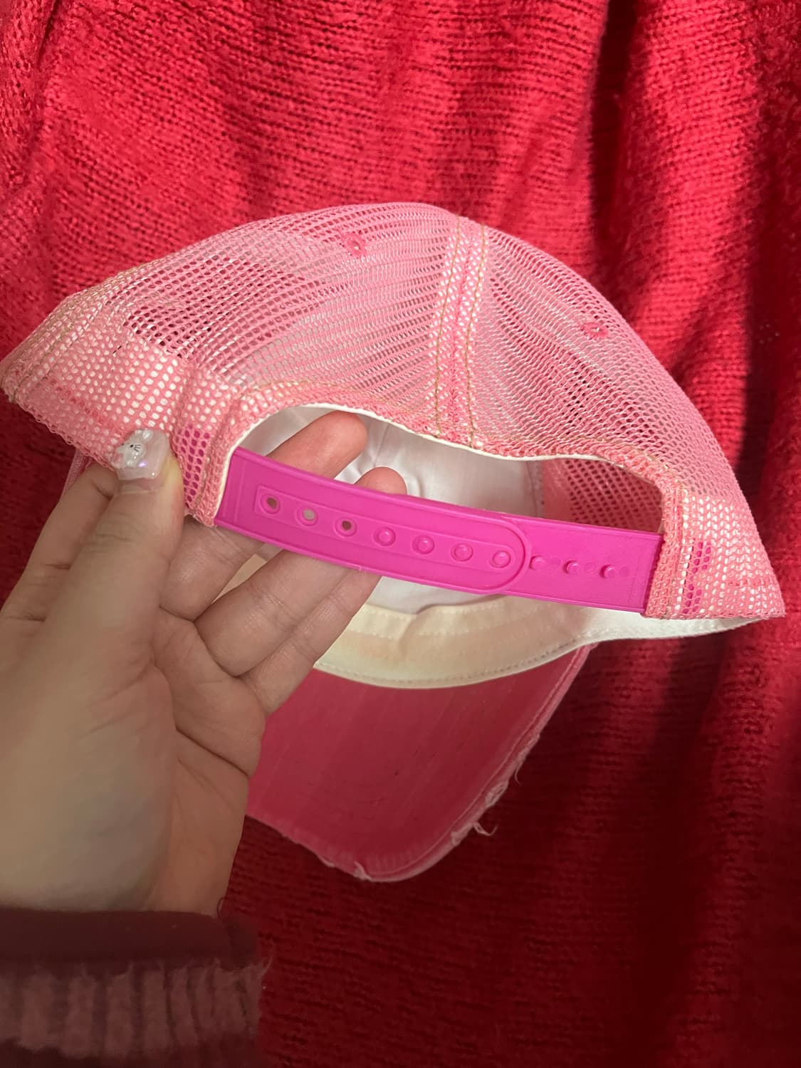 빈티지 본더치 핑크 매쉬캡 상품이미지3