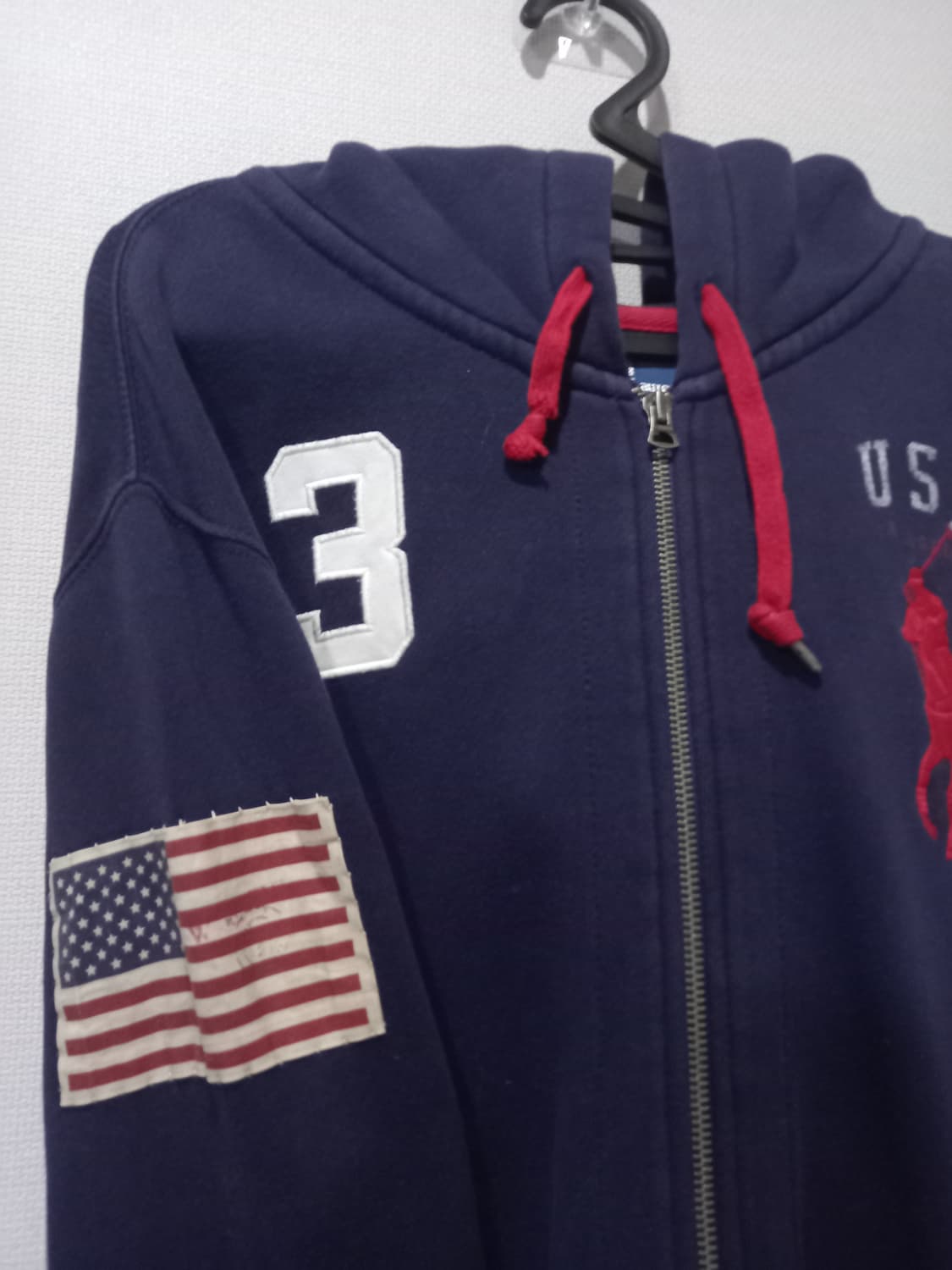 폴로 POLO  빅포니 성조기 USA 후드집업 105/XL 상품이미지2