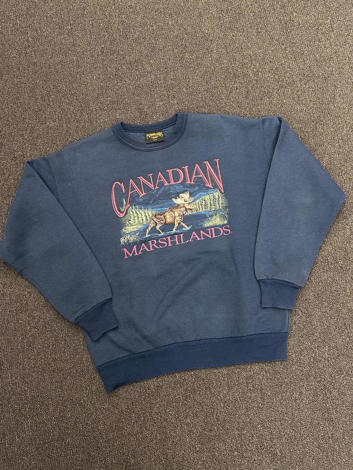 M)Marshland 90’s 빈티지 캐나다 자수 스웻셔츠 상품이미지1