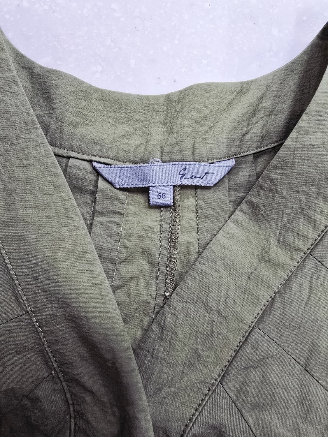 지컷 카키색 바스락 롱 원피스 상품이미지8