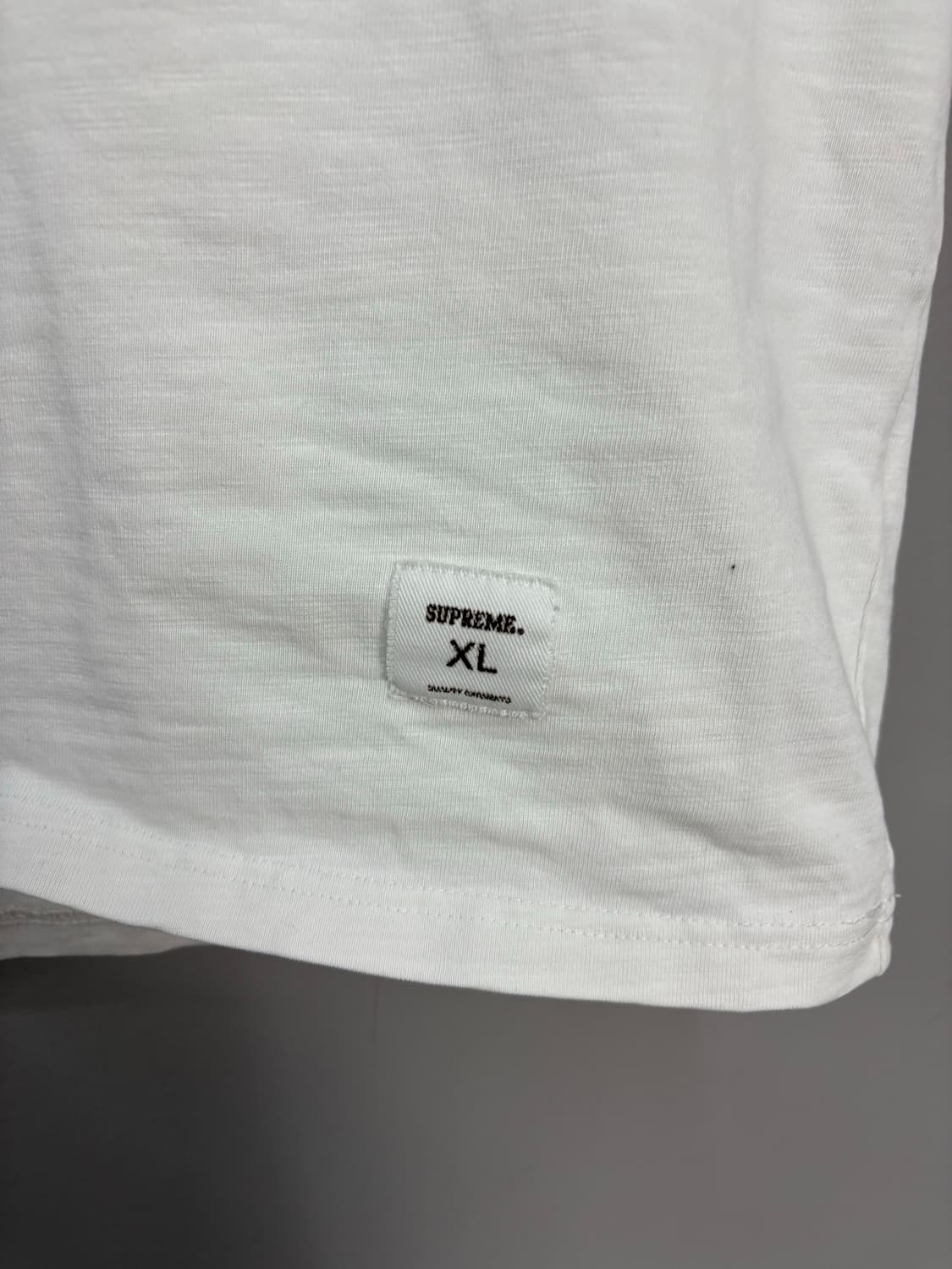 슈프림 스케치 자수로고 숏슬리브탑 화이트 반팔 A3428 상품이미지4