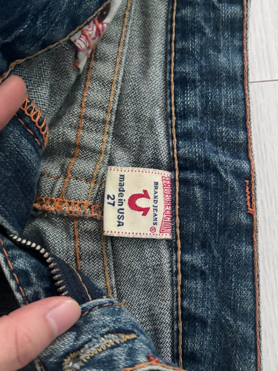 트루릴리전 데님스커트 상태 최상 상품이미지3