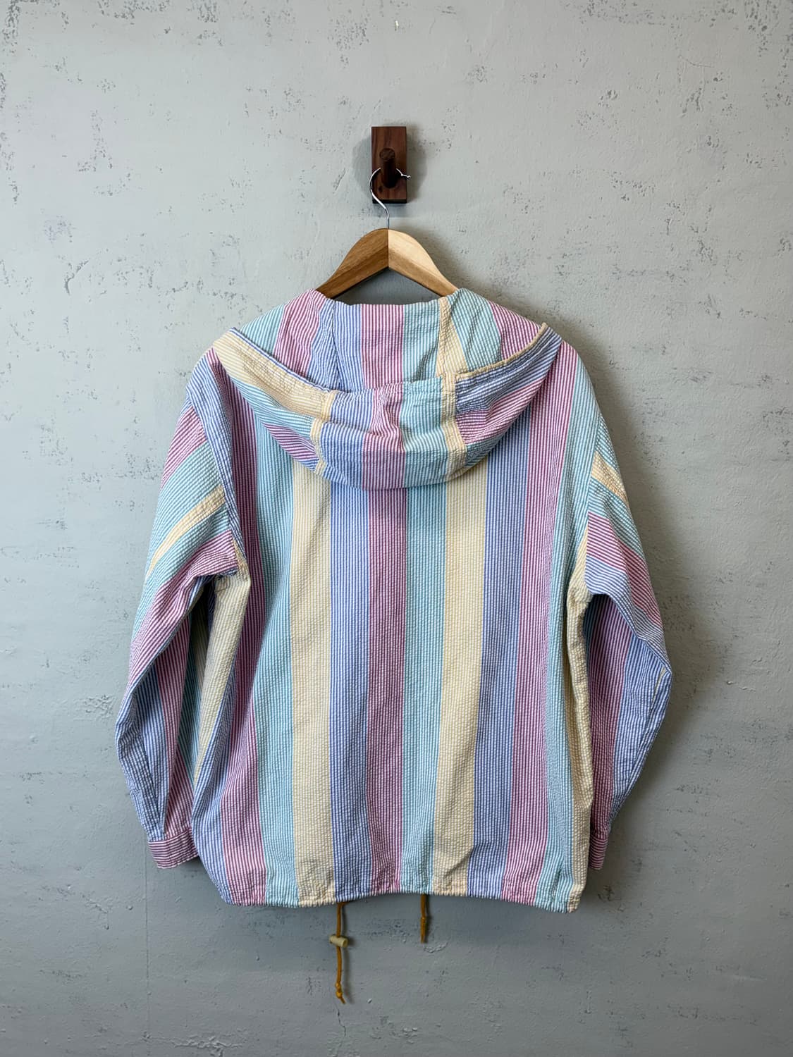 제이프레스 90s 빈티지 스트라이프 시어서커 후드 자켓 상품이미지2