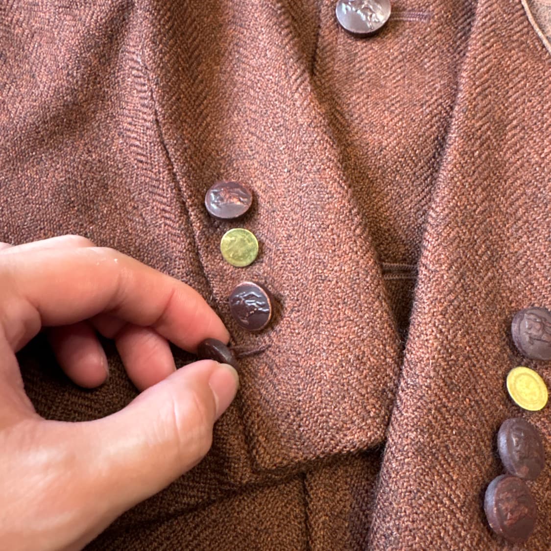 버버리 정품 브라운 울 블레이저 자켓  상품이미지6