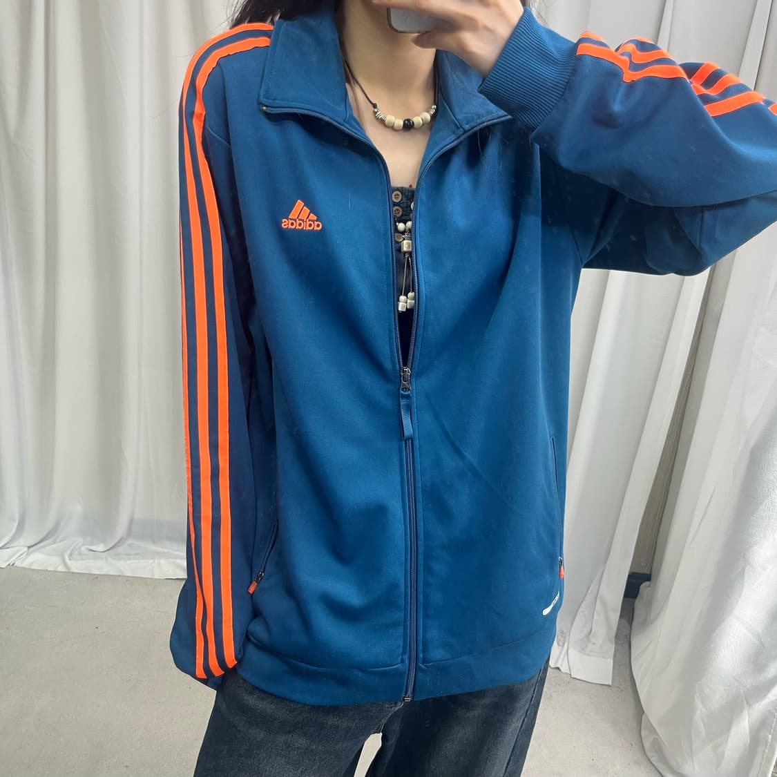 Adidas navy orange jerey 상품이미지4