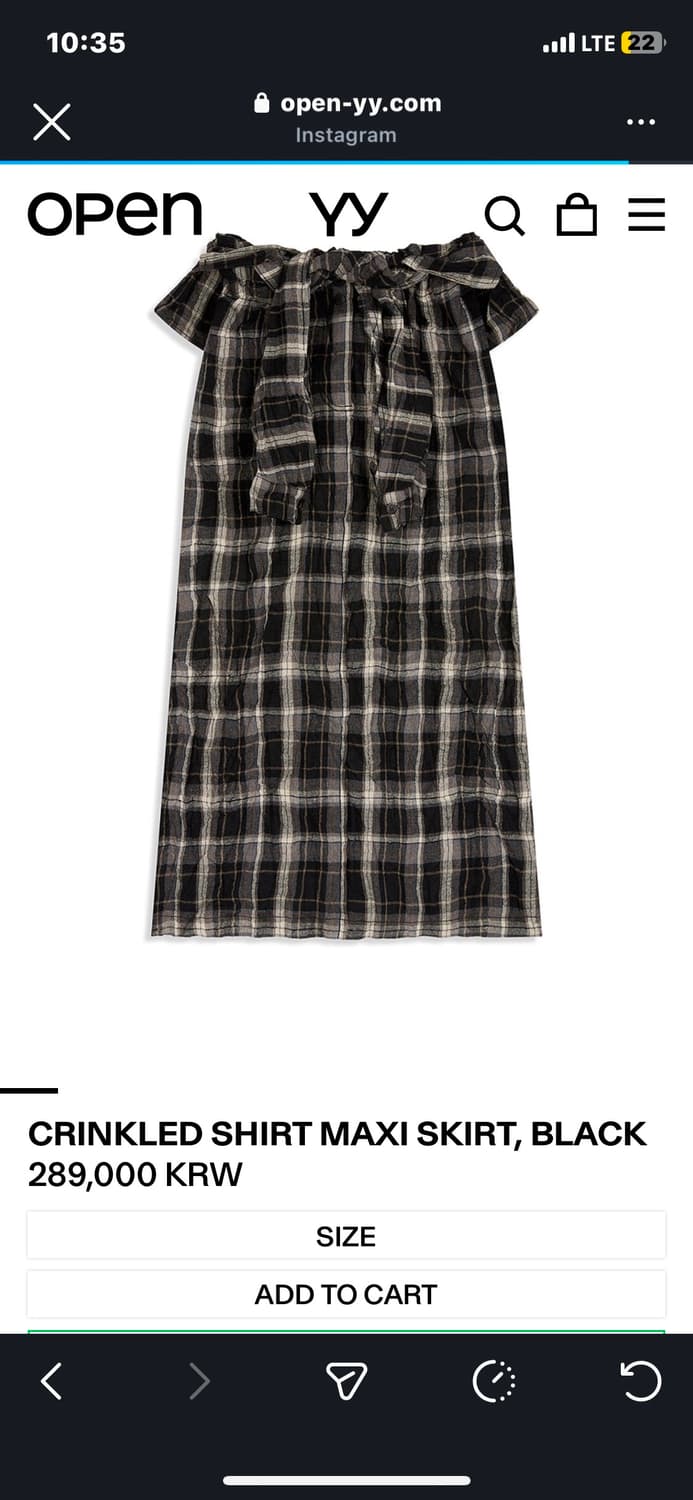 open yy crinkled shirt maxi skirt 상품이미지2