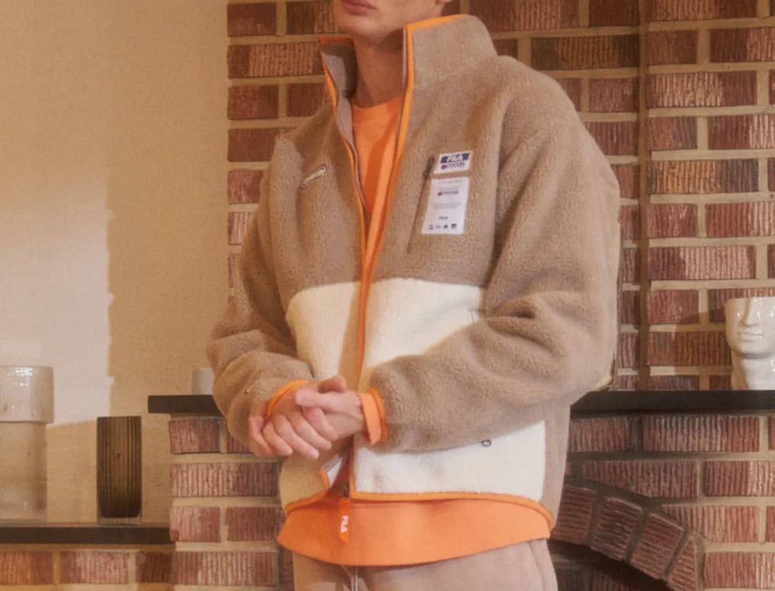 휠라 x 아웃도어프로덕츠 플리스 베이지 L 상품이미지1