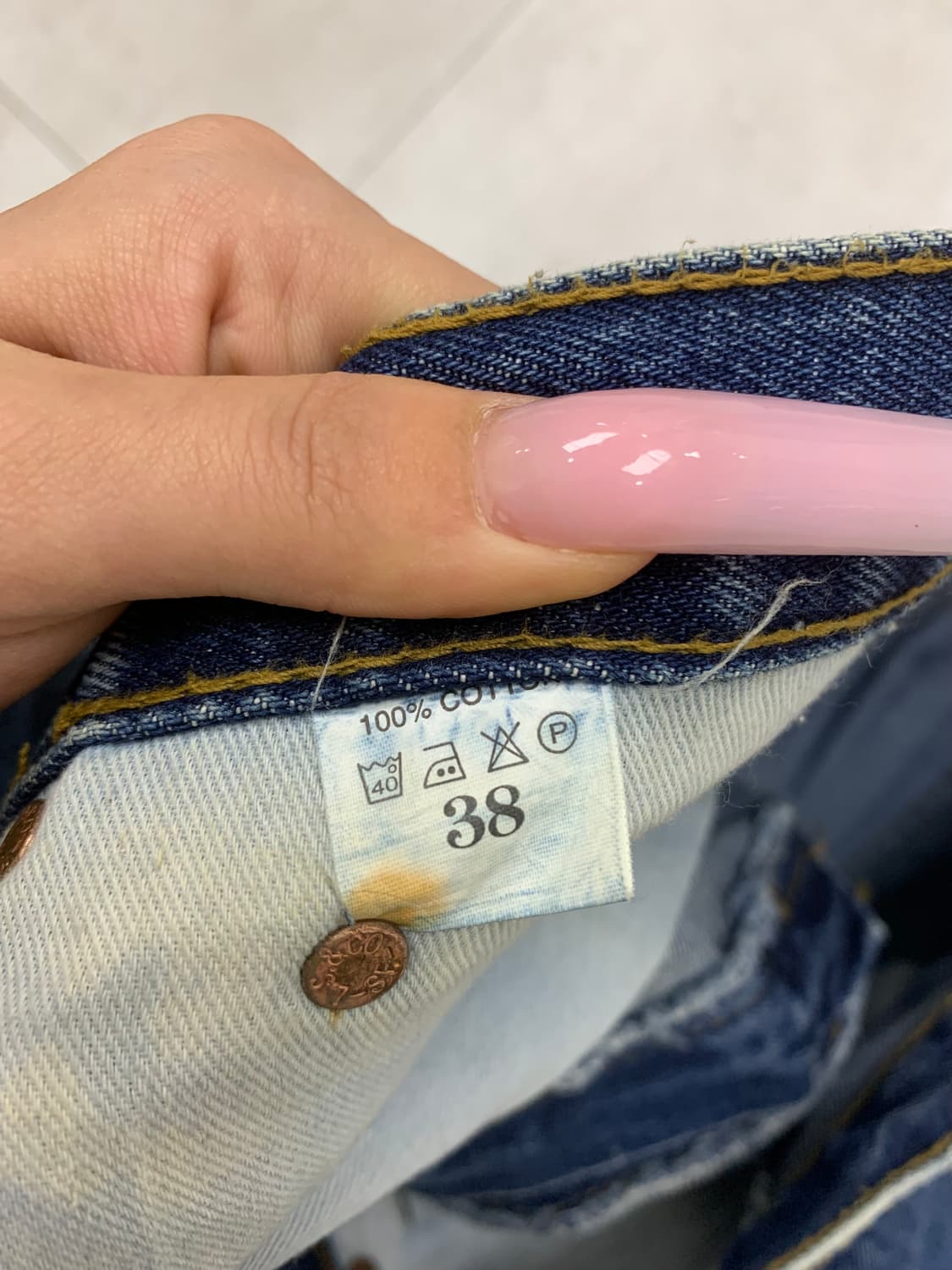 리바이스 505 진청 데님 팬츠 #685 상품이미지5