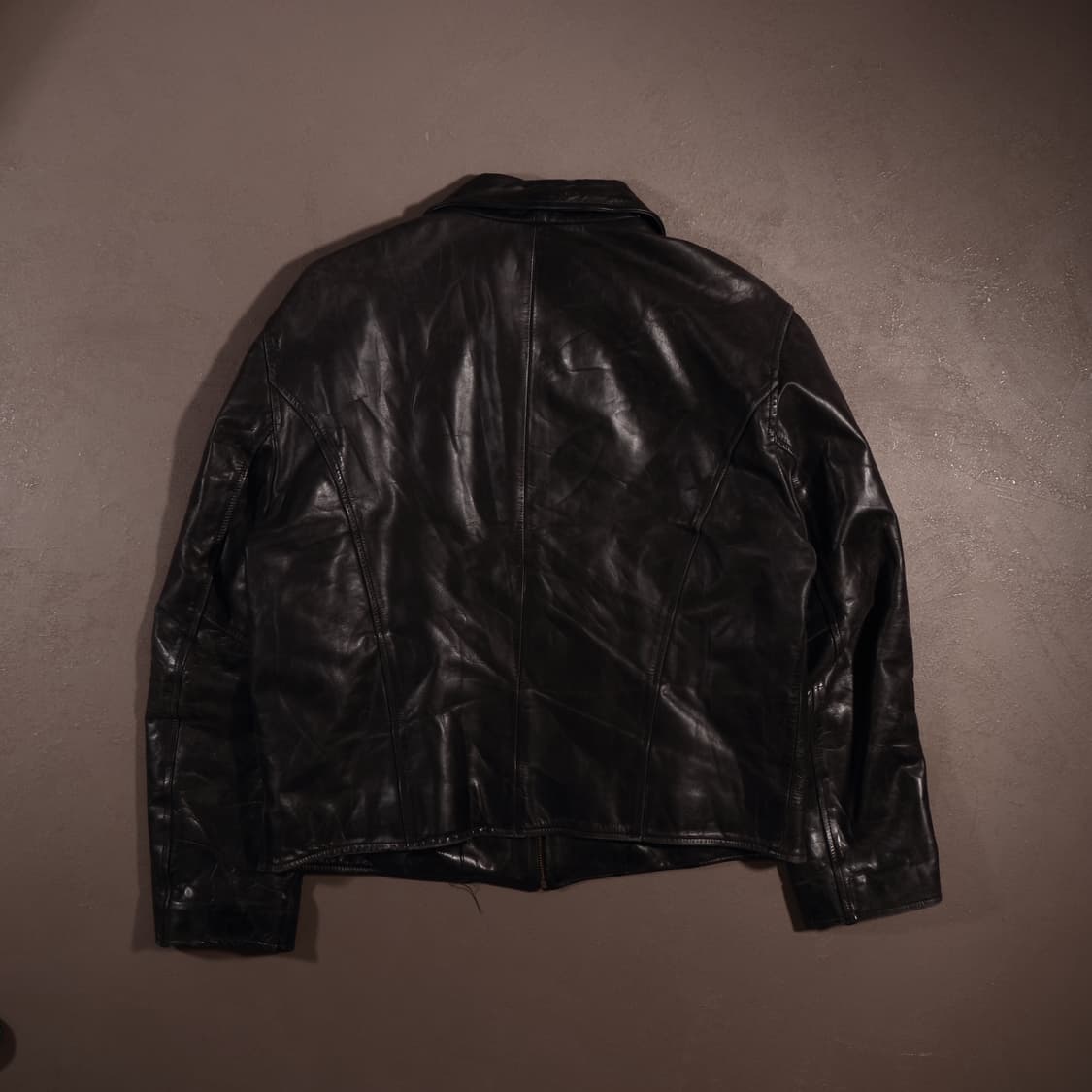 빈티지 레더 트러커 집업자켓 상품이미지5