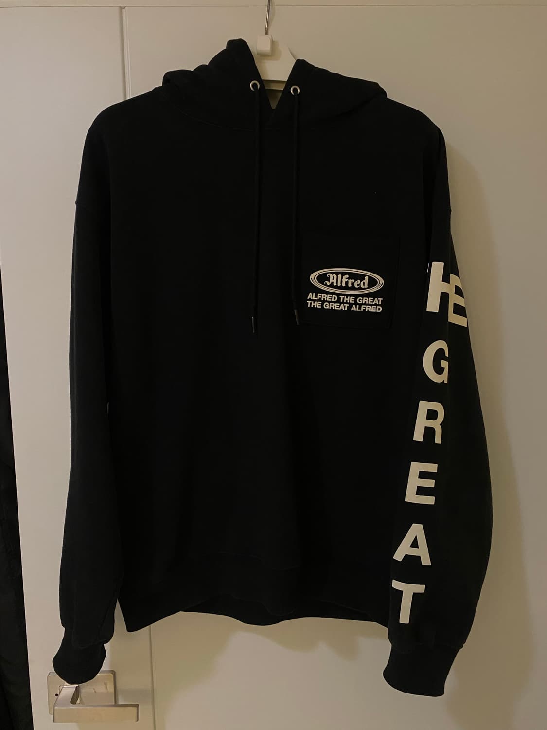 [L] 알프레드 블랙 후드 상품이미지1