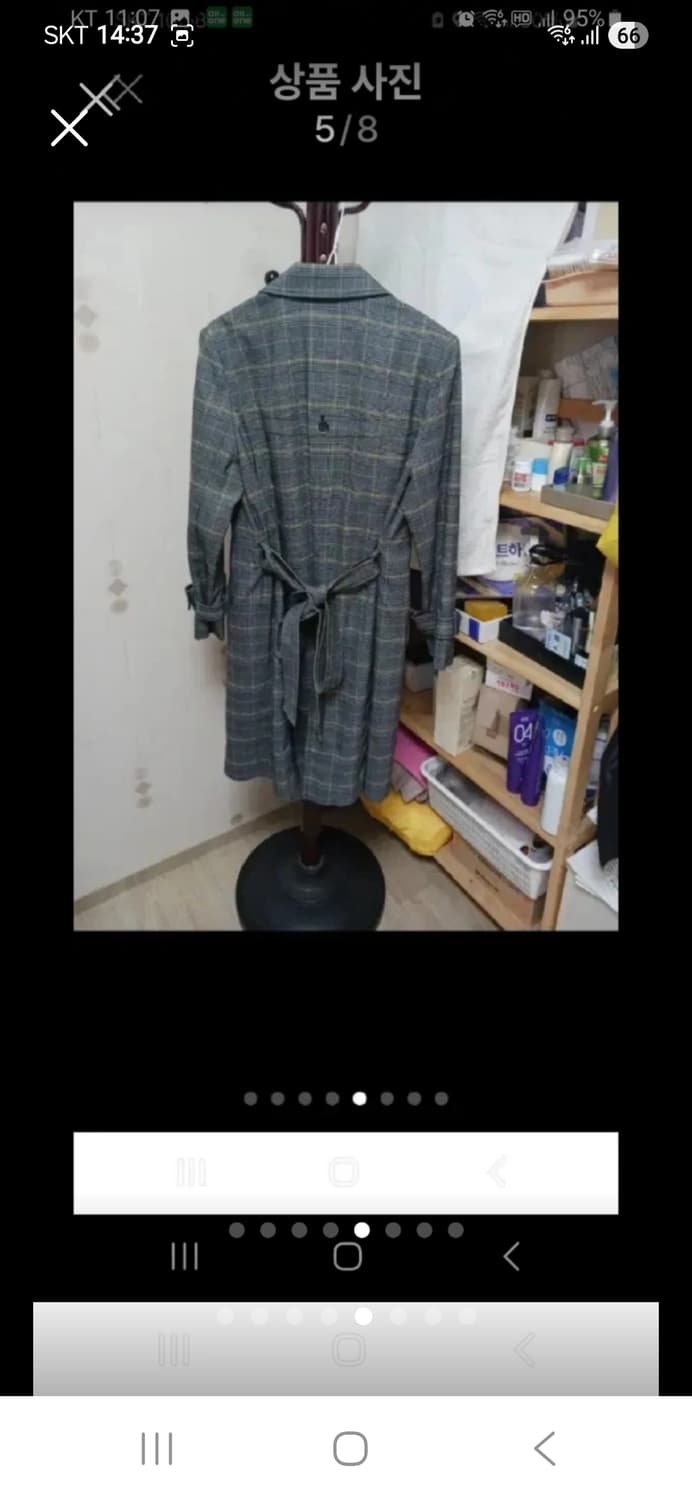 올리비아로렌 체크무늬 여성코트95 상품이미지5