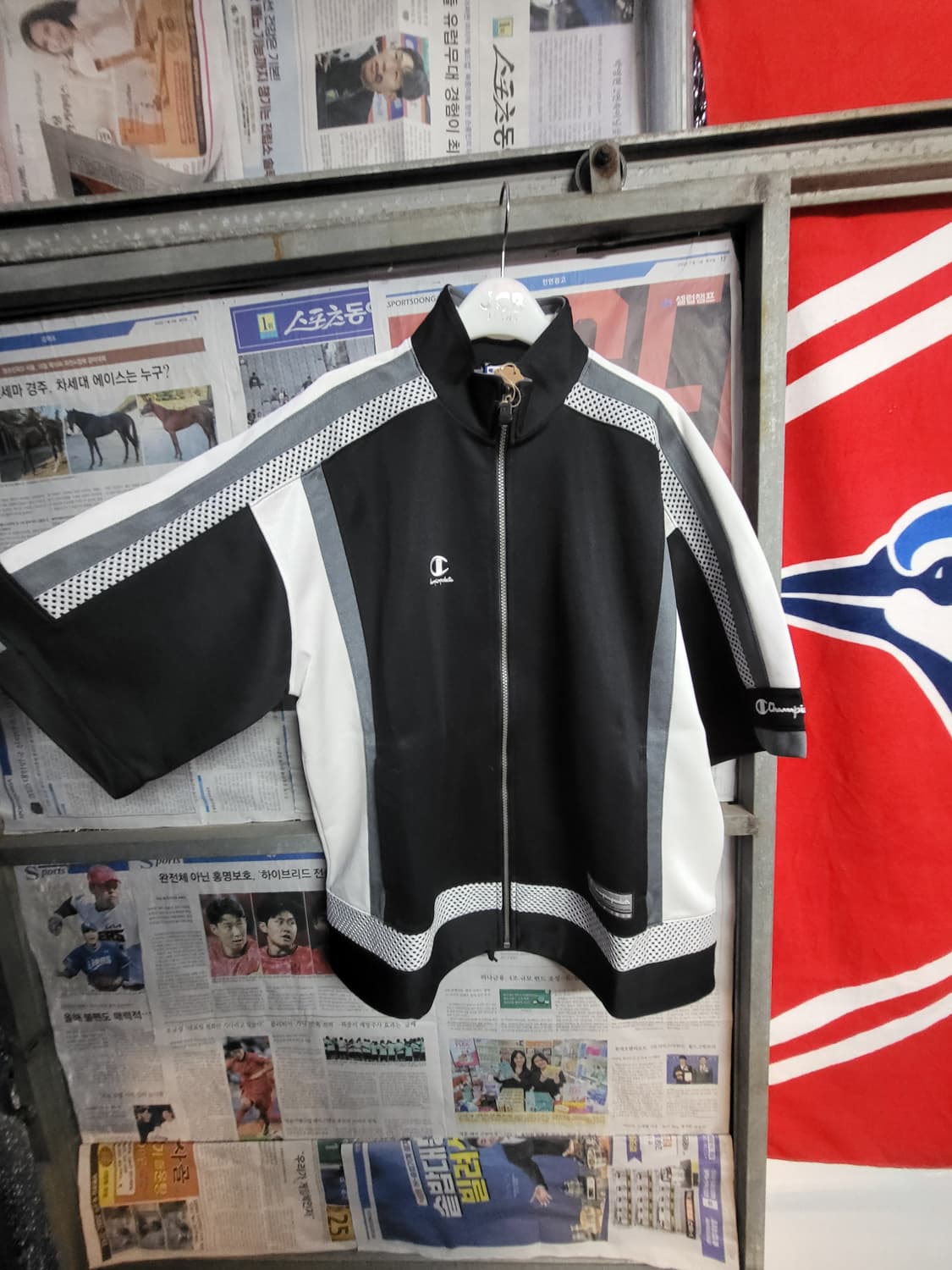 챔피언(champion) 반팔 집업 자켓 상품이미지2