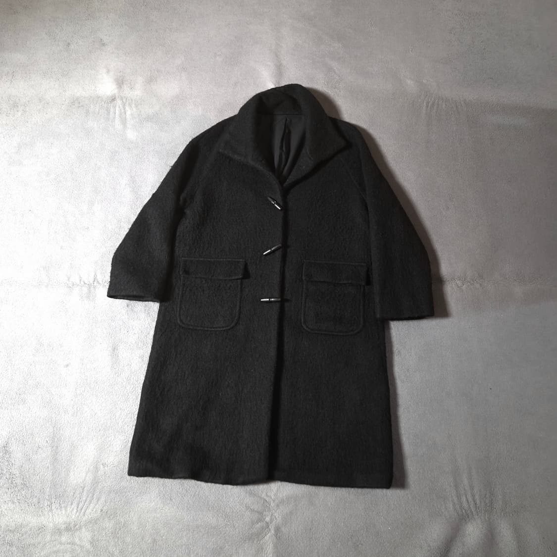 oro 오로 부클 더플 코트 M 블랙 상품이미지1