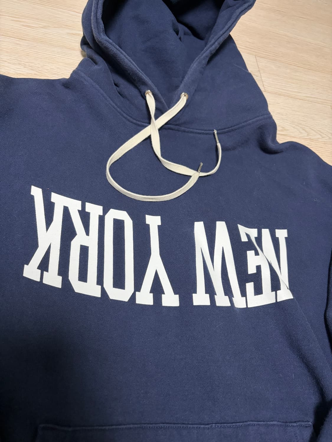 듀테로 뉴욕 후드 네이비 M 상품이미지2