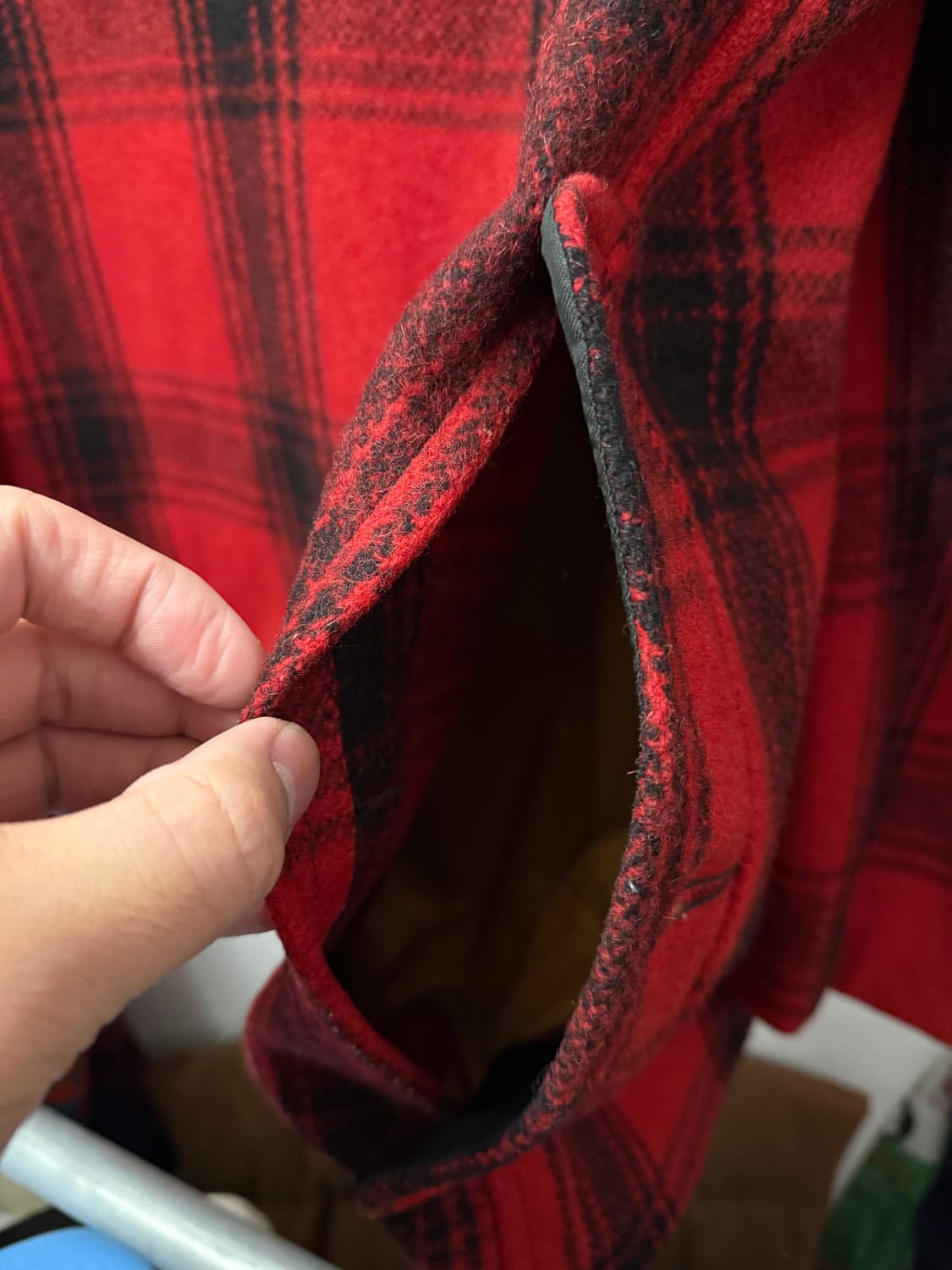 USA🇺🇸FOX KNAPP Wool Hunting Jacket XL 상품이미지5