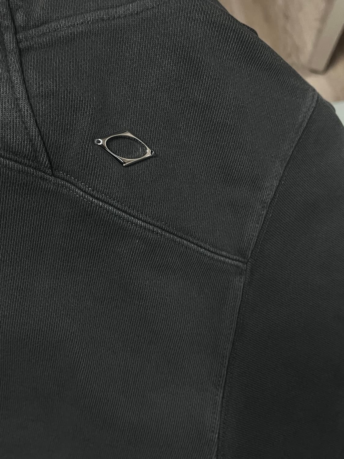 미스치프 사이드 버튼업 크롭 후드 M 상품이미지2